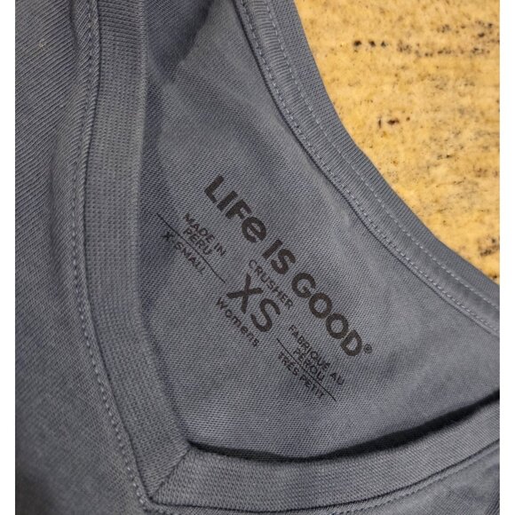 Life is Good Size XS Winnie the Pooh Life Isn't Easy Blue Crusher Tee - Picture 10 of 14